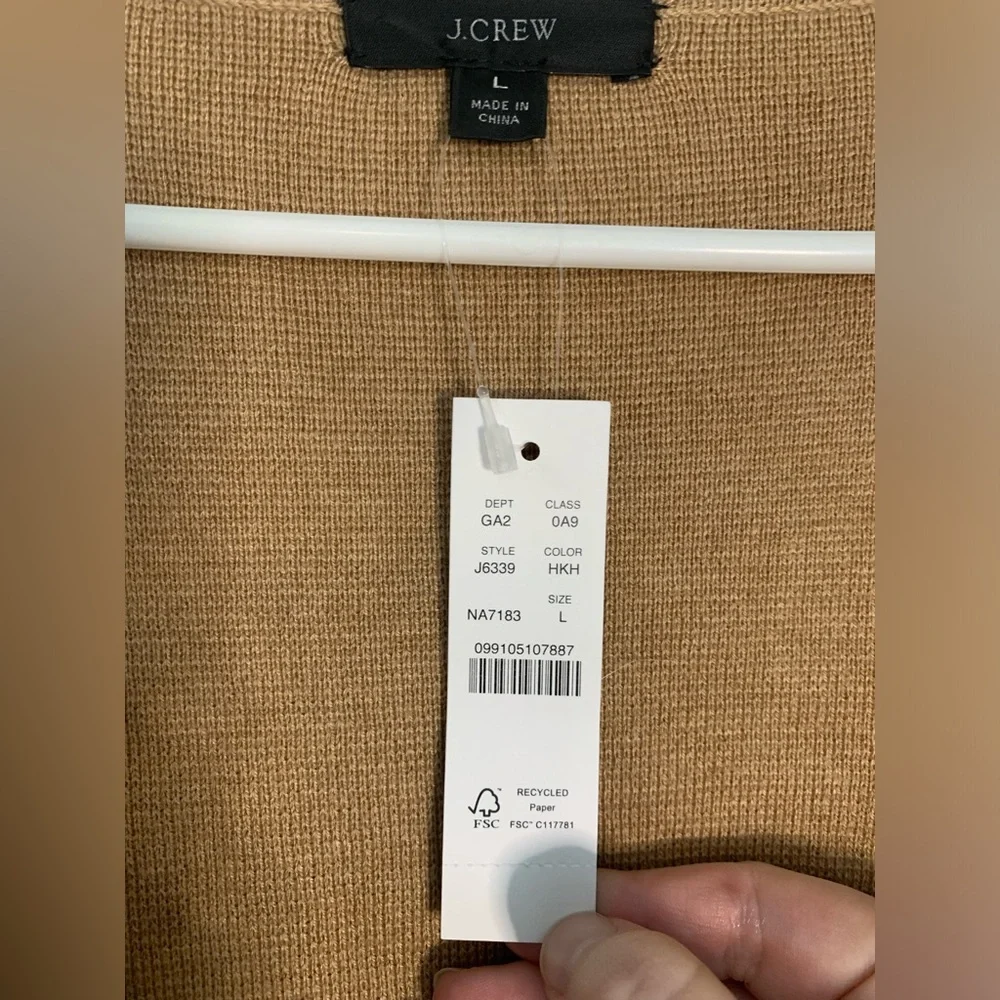 J.Crew Juliette Collarless Sweater-Blazer NWT - Picture 4 of 4